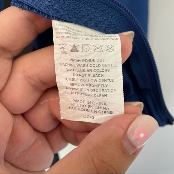 NFL COLTS Football Vintage V-Neck Windbreaker in Blue Men’s Size Large - Picture 7 of 9